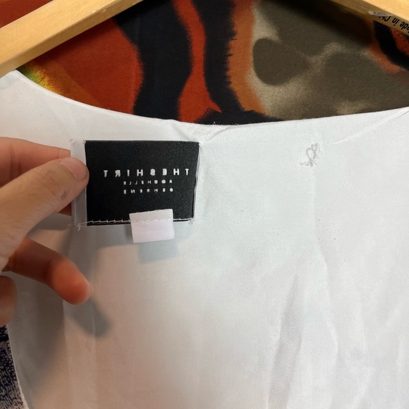 Rochelle Behrens The Shirt Blue Stephanie Dress Size S - Picture 4 of 12